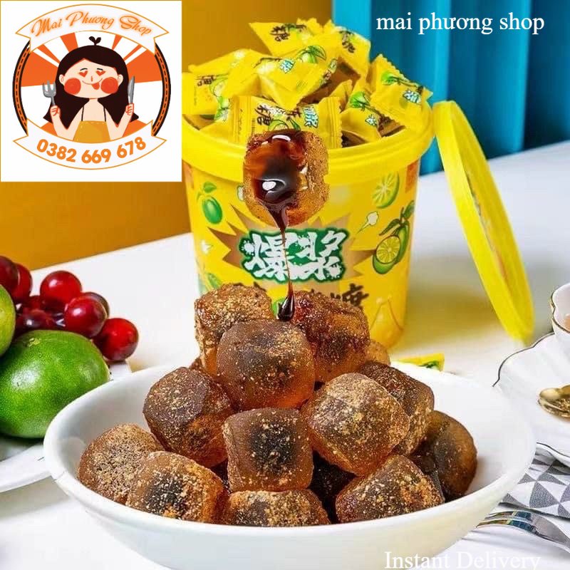 Kẹo dẻo ô mai chanh muối siêu ngon dạng hộp và dạng túi