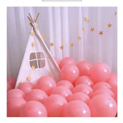 combo bóng nhũ tông hồng tặng free đồ bơm bong bóng