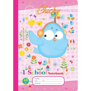 Vở ô ly klong chicky 015m - 48 trang; ms 015m - sỉ ib