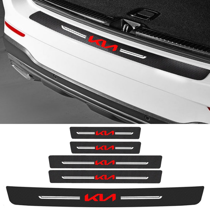 Đề Can Sợi Carbon Dán Bảo Vệ Cốp Xe Hơi KIA KX1 KN R K5 Cerato Chống Trầy Xước