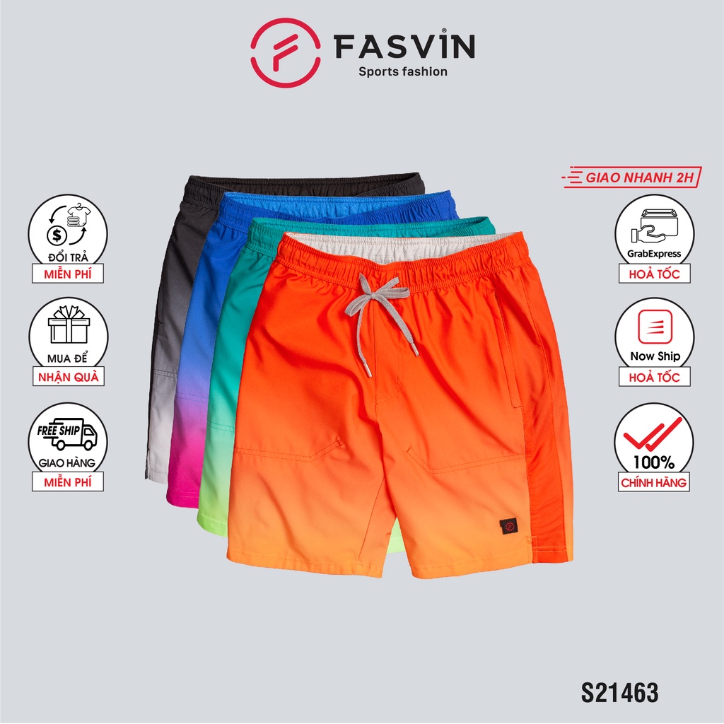 Quần đùi nam thể thao cao cấp Fasvin S21463.HN vải gió thun co giãn mềm mát đi bơi tennis chạy bộ | BigBuy360 - bigbuy360.vn
