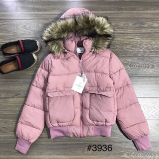 [ ẢNH THẬT ] ÁO PHAO NỮ MŨ LÔNG LOẠI 1