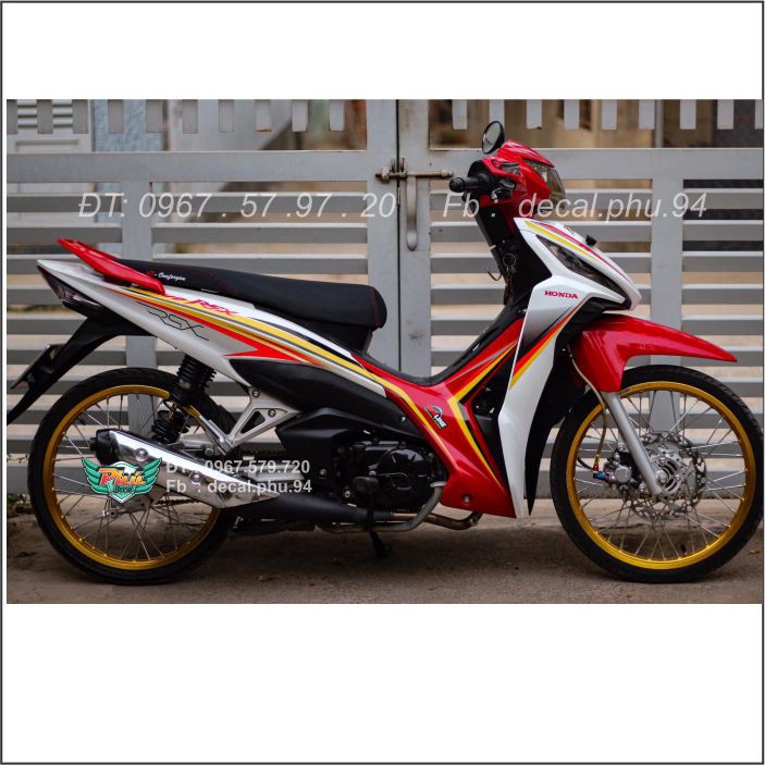 Tem Wawe RSX đỏ trắng (V)