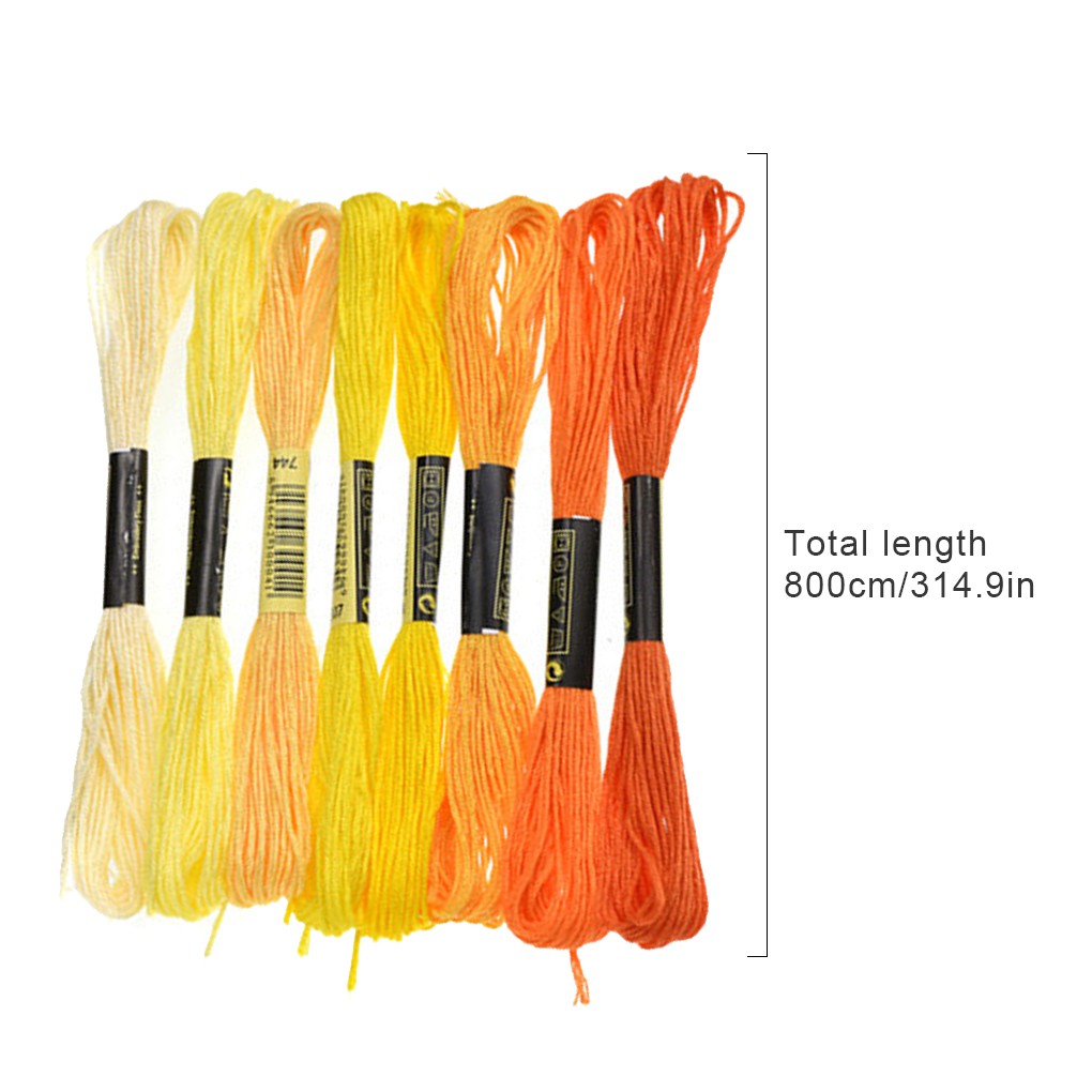 Set 24 Cuộn Chỉ Cotton Màu Sắc Ngẫu Nhiên