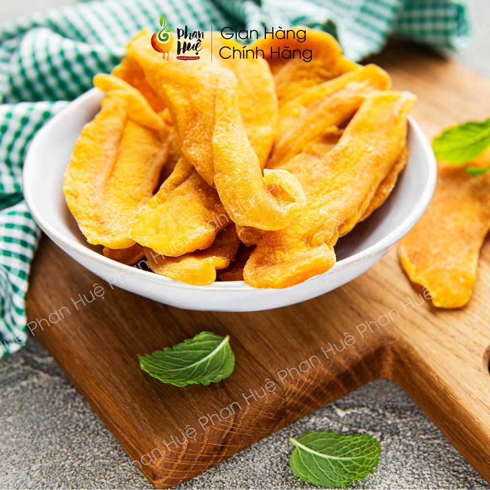 Xoài sấy dẻo chua ngọt Phan Huệ thơm ngon không đường 100g 300g 500g - Ô Mai Phan Huệ