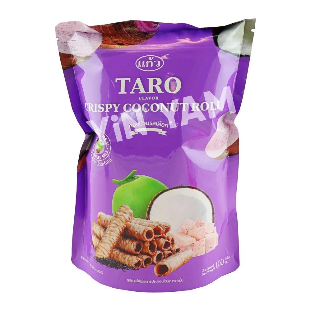 Bánh Cuộn Dừa Kaew Crispy Coconut Roll Thái Lan 80g