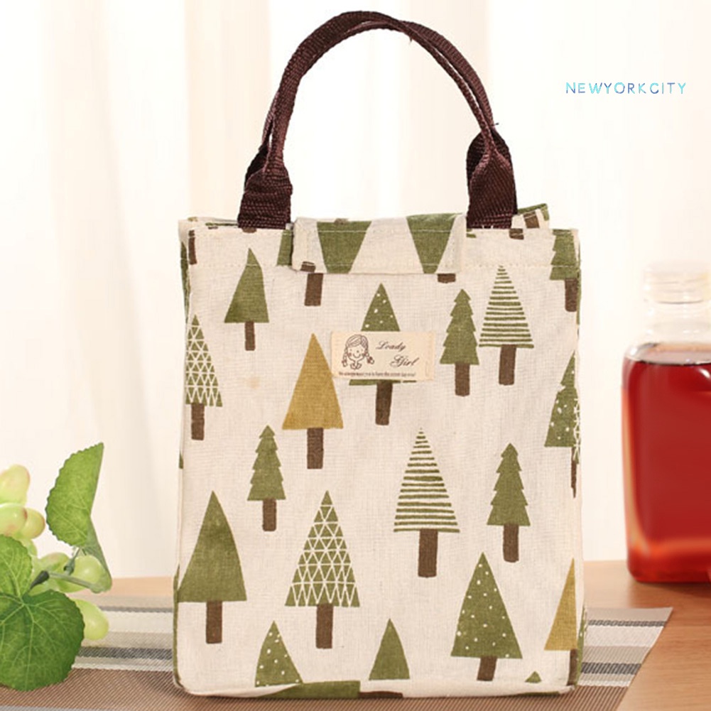 Túi Giữ Nhiệt Đựng Hộp Cơm Trưa Thiết Kế Nhỏ Gọn Tiện Dụng