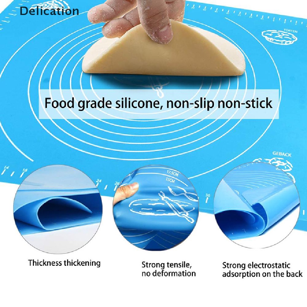 Thảm silicone ELEBUY 26*29 cm chống dính để cán bột lót bánh ngọt tiện lợi