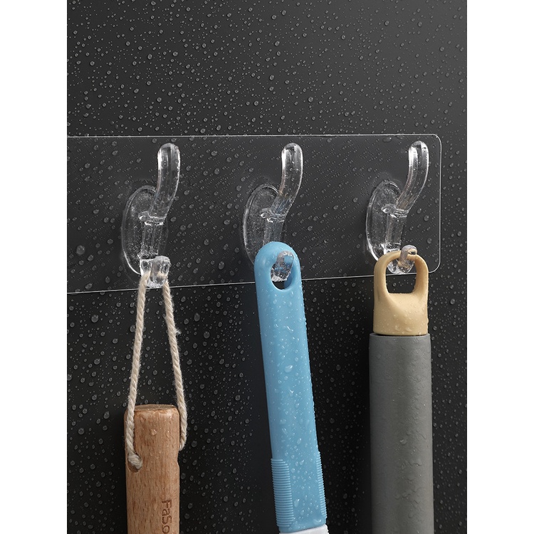 Móc dán tường 6 móc pha lê 35x6.3cm