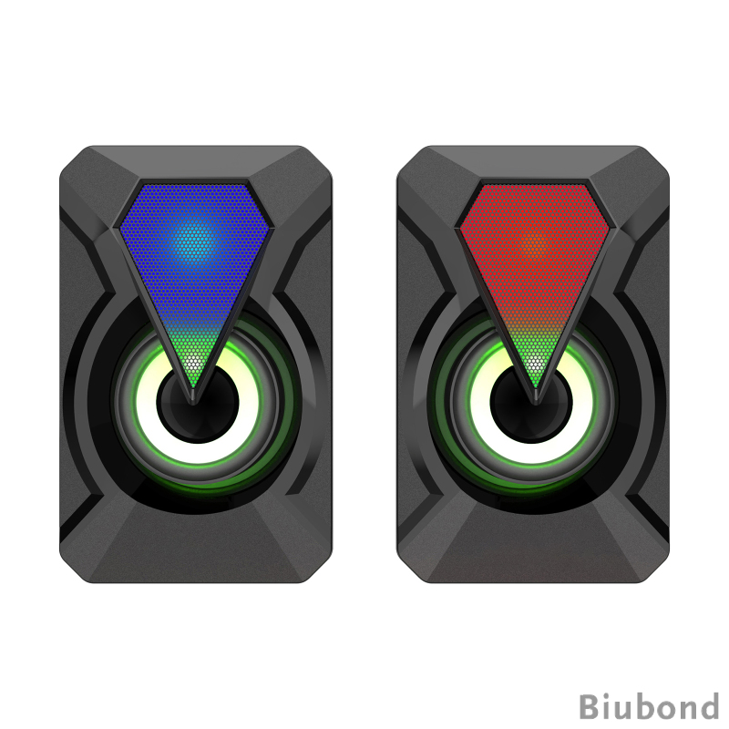 Loa Máy Tính Đa Phương Tiện 3w X 2 Stereo 2.0 Với Đèn Led Rgb 3.5mm | BigBuy360 - bigbuy360.vn