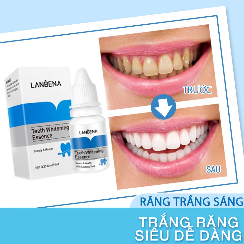 [ Chính Hãng ] Tinh Chất Tẩy Trắng Răng Lanbena Trắng Răng Làm Sạch Răng Teeth Clean Whitening Essence 10Ml