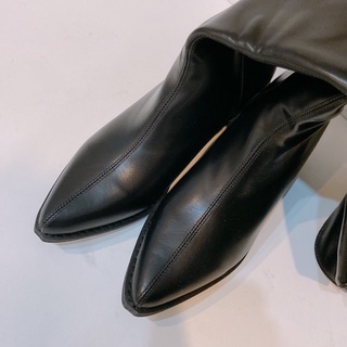 Bốt da cao dưới gối gót 4cm [VIDEO +ẢNH THẬT]