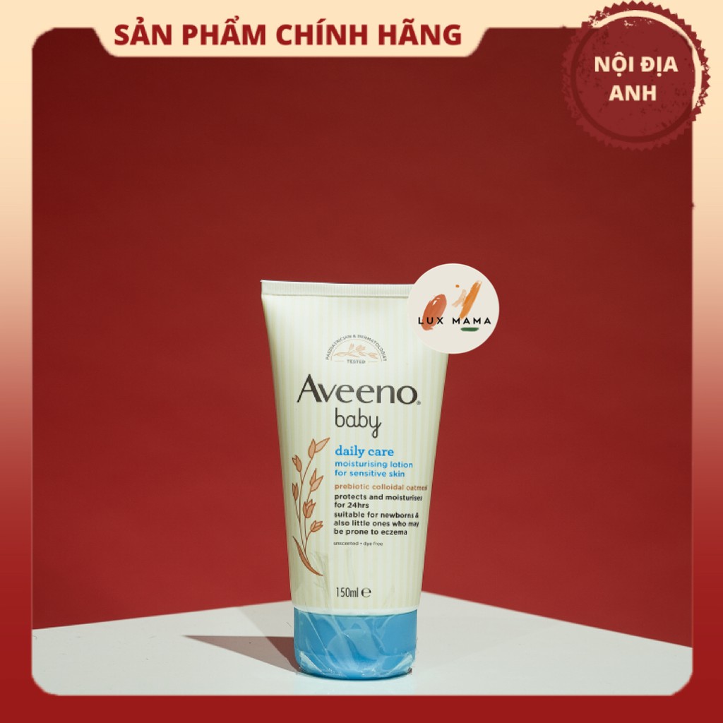 [NỘI ĐỊA ANH] Kem dưỡng da Aveeno Baby cho bé da thường, da khô chai 150ml và 300ml