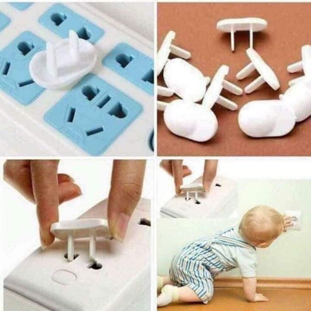 1 CHIẾC NÚT CHE Ổ CẮM ĐIỆN GIÚP BÉ LUÔN AN TOÀN KHI VUI CHƠI