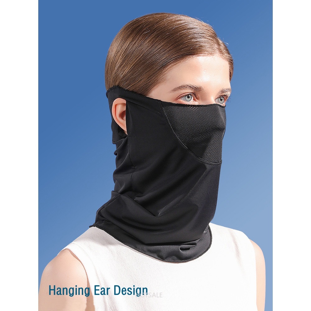 Khẩu Trang Lụa Mát Chống Nắng Đa Năng Bảo Vệ Khuôn Mặt Và Cổ Phong Cách Unisex
