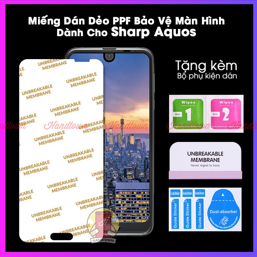 Miếng Dán Màn Hình PPF Sharp Aquos R SHV39 / SH03J / 605SH / R2 SH03K / SHV42 / R Compact 701SH / SHV41 / SH-M06 Classic