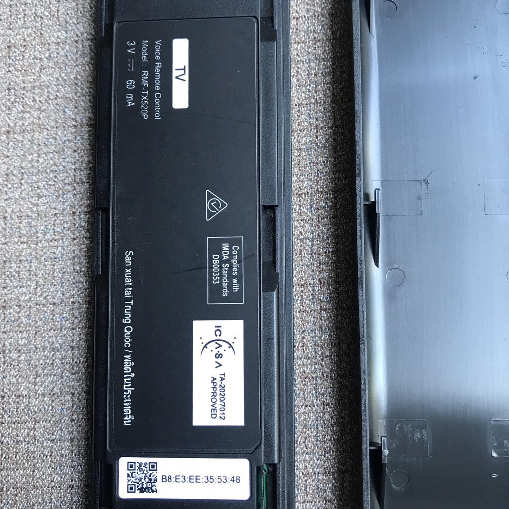 Remote điều khiển Tivi Sony 4K 55 inch KD-55X75K, RMF-TX520P, RMF-TX520U,TX500P