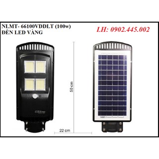 Đèn đường năng lượng ánh sáng vàng "nlmt- 66100vddlt