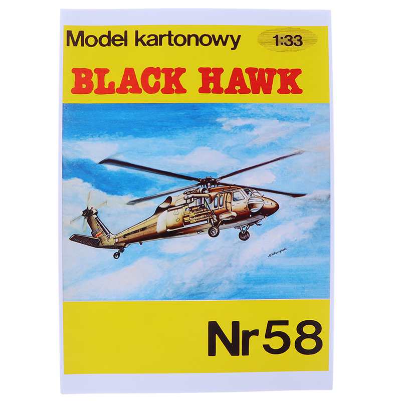 Mô Hình Máy Bay Trực Thăng 3d 1: 33 U.S. Black Hawk Uh-60