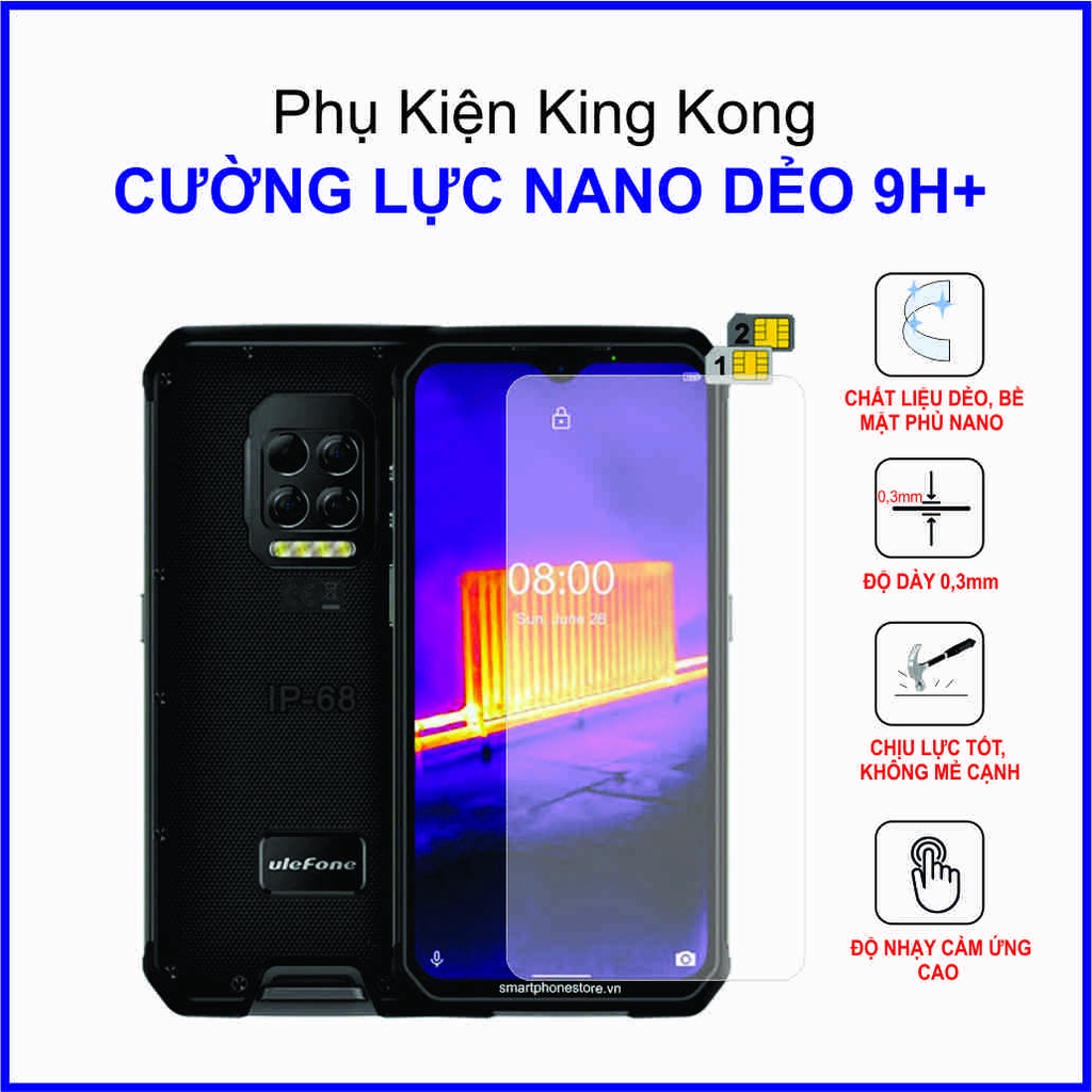 Dán cường lực Ulefone armor 9 cường lực nano dẻo 9H+