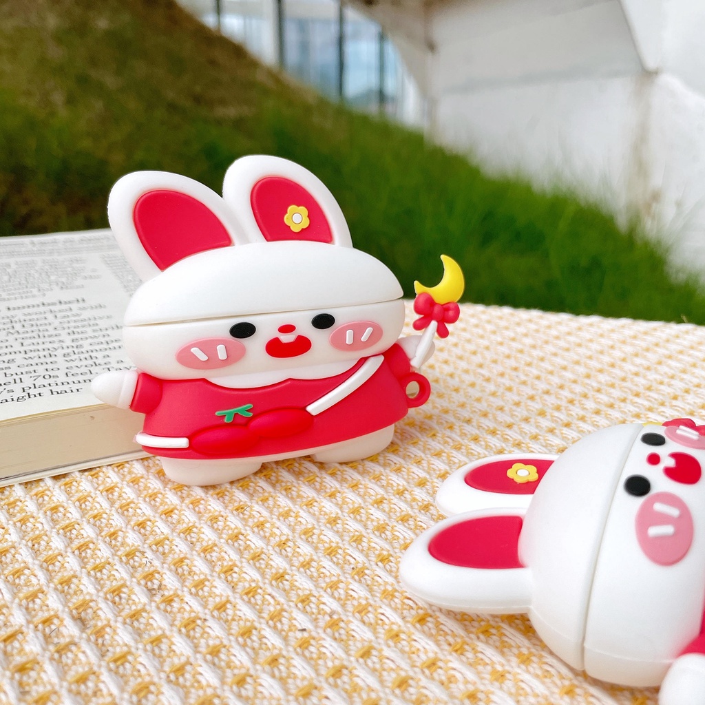 Vỏ Bảo Vệ Hộp Sạc Tai Nghe AirPods3 Gen AirPods3 2021 3 Bằng Silicon Hình Đũa Thần Dễ Thương Tiện Dụng Ốp