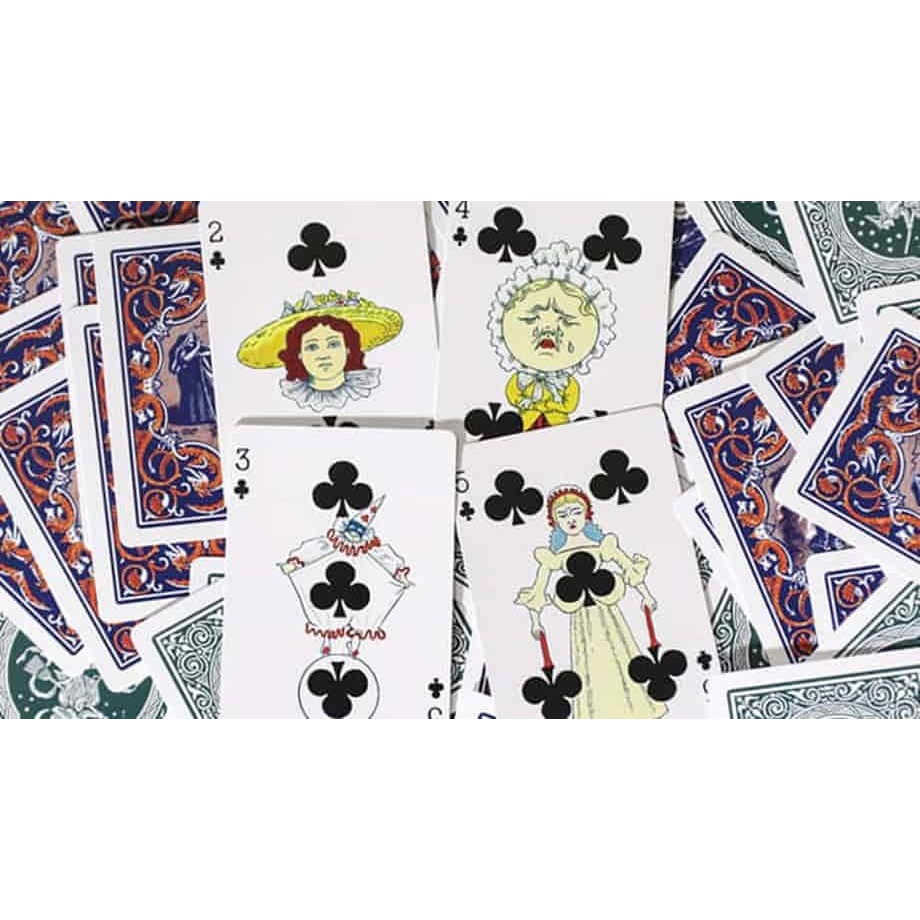 Bài tây, bài ảo thuật Limited Edition Ye Witches' Silver Gilded Fortune Cards (2 Way Back)(TEAL BOX) - Hàng chính hãng