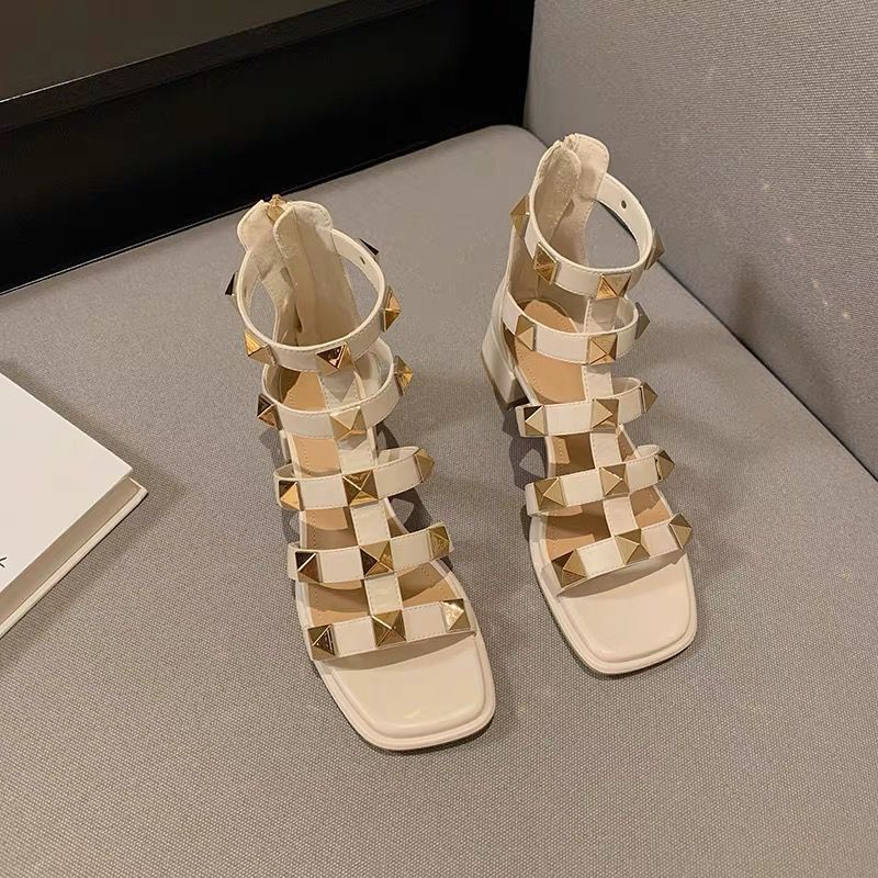 Giày Sandal Đính Đinh Tán Phong Cách Hàn Quốc Thời Trang Xuân Hè Cho Nữ 5