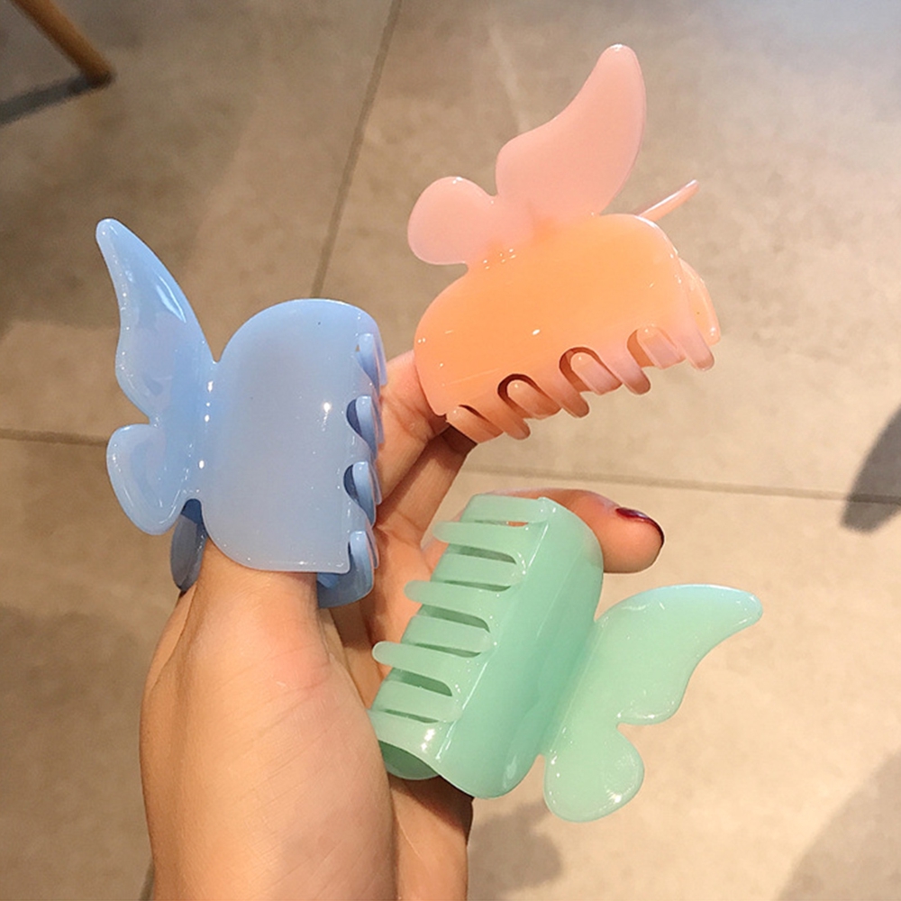 Kẹp tóc càng cua hình cánh bướm nhiều màu tùy chọn dành cho nữ