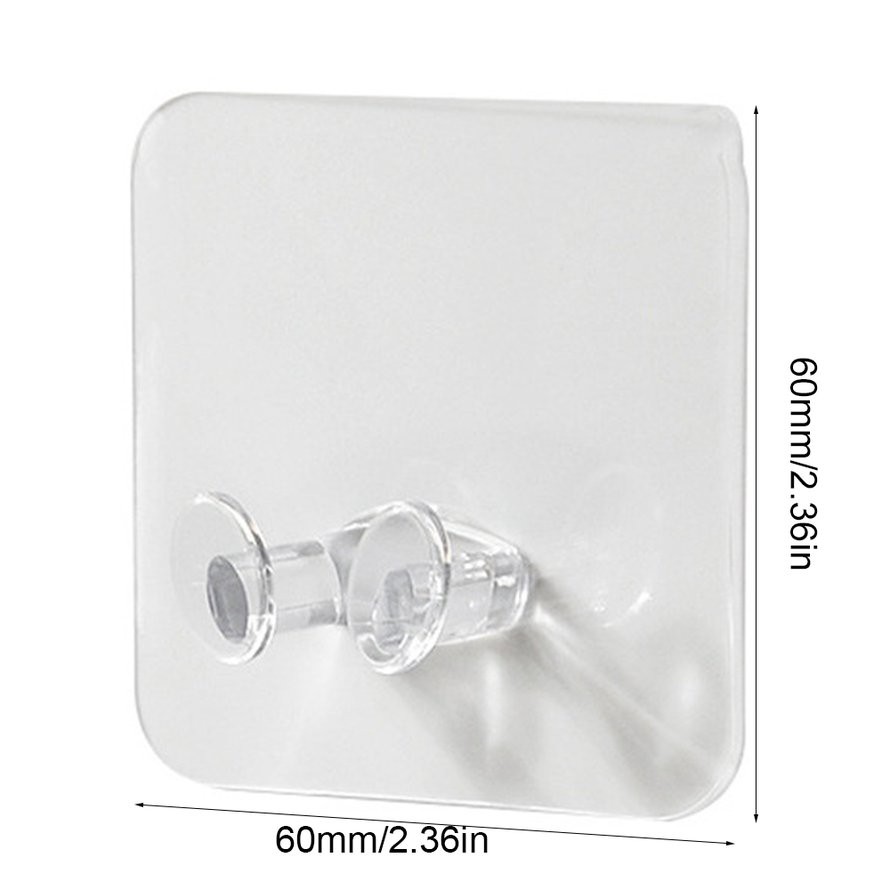 Móc Dán Tường Treo Phích Cắm Điện Trong Suốt Tiện Dụng