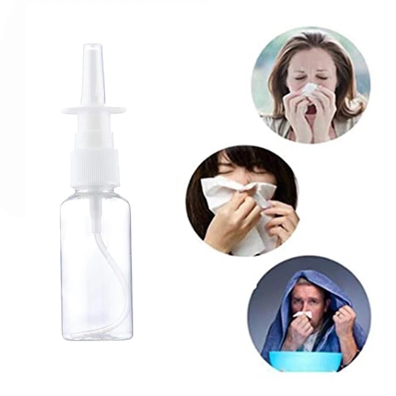 1 Chai Xịt Mũi 10/20/30ml Bằng Nhựa Trong Suốt Dùng Đi Du Lịch