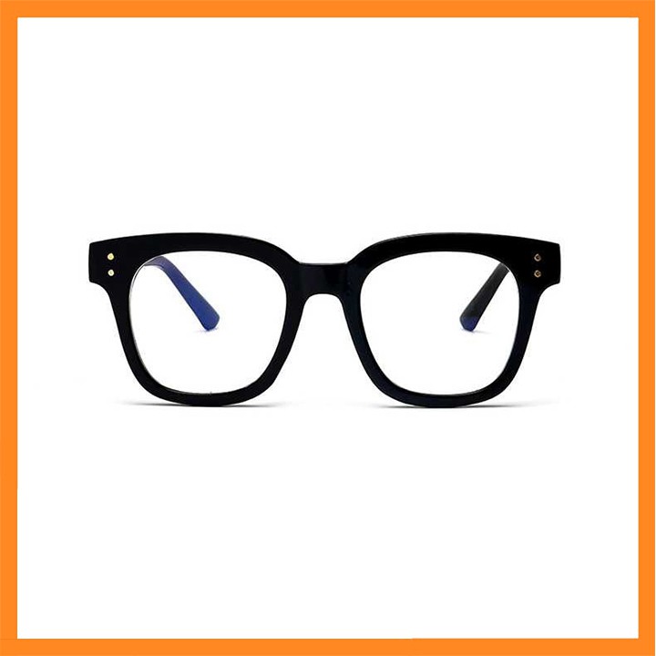 Kính V Nam Gọng To Mắt Kính Trắng Trong Giả Cận Kèm Hộp Đựng Khăn Lau | BigBuy360 - bigbuy360.vn