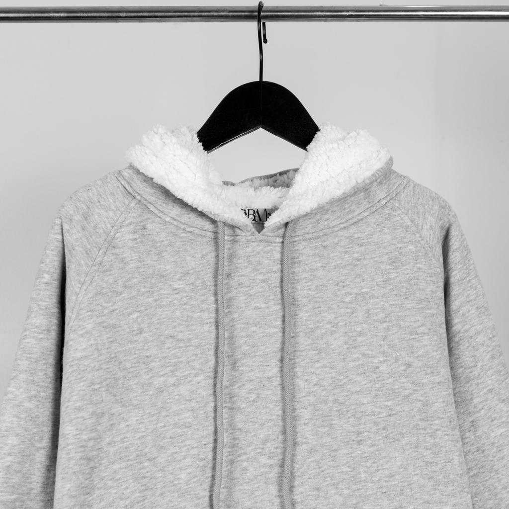 Aó hoodie nỉ bông, áo hoodie lót lông cừu cả thân, dricco_oficial