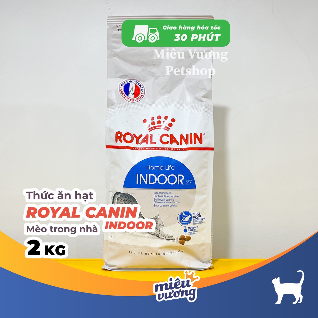 Hạt cho mèo trong nhà Royal Canin Indoor 27 [2kg]