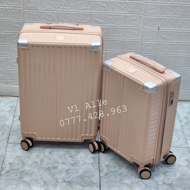 VALI DU LỊCH - VALI NHỰA CAO CẤP BỌC GÓC CHỐNG VA ĐẬP SIZE 20,24