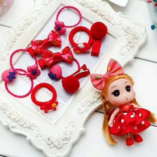 Combo 10 hộp kẹp tóc kèm bup bê (sỉ 25k)