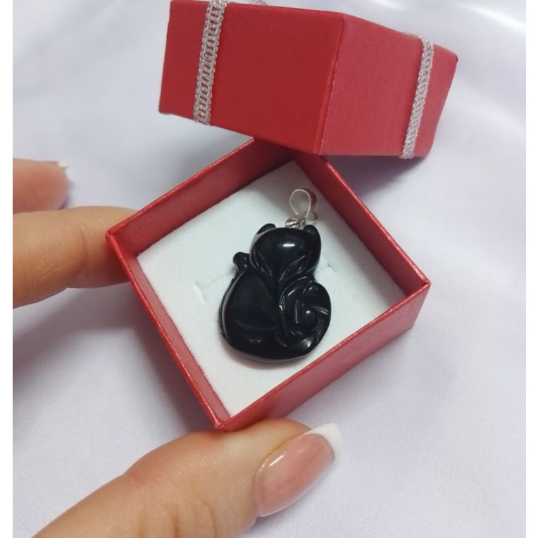 Mặt dây chuyền bà hồ ly định nhân duyên mệnh thủy mộc may mắn tình yêu hạnh phúc kèm móc bạc 925