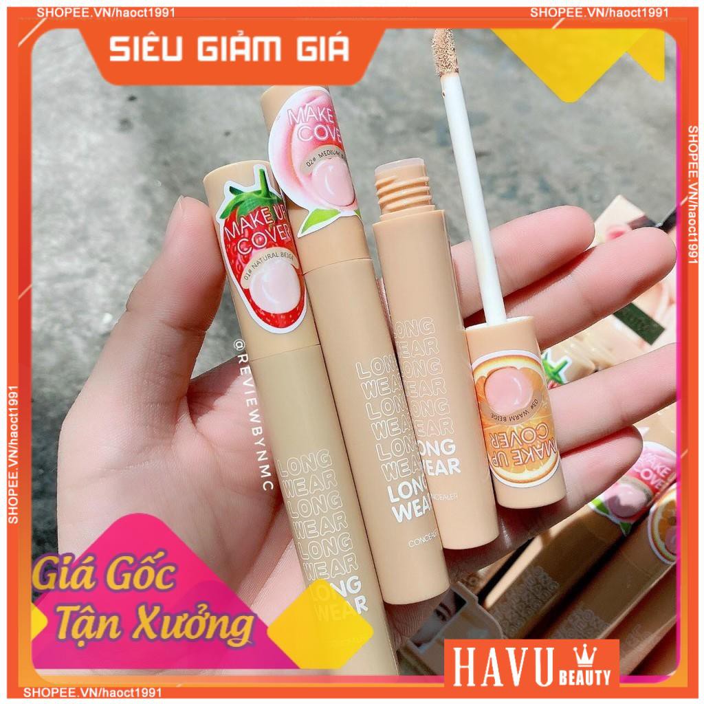 Kem Nền Che Khuyết Điểm KissBeauty Concealer Long Wear Vị Trái Cây  Lâu Trôi  Che Phủ Toàn Diện Làm Sáng Màu Da