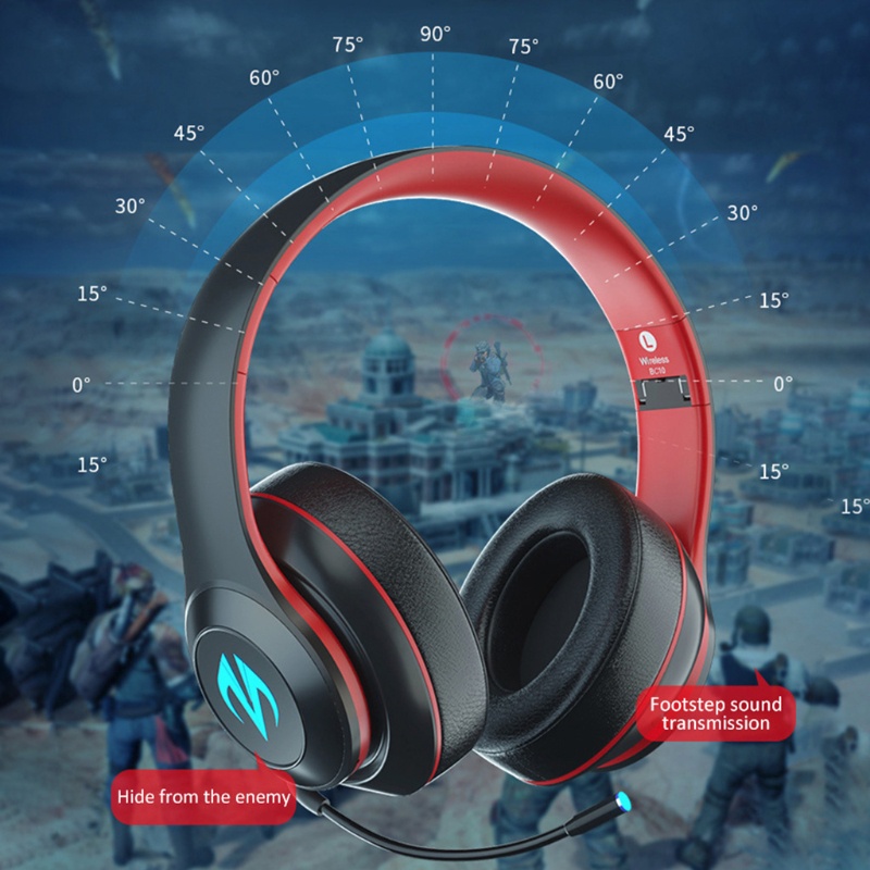 Tai Nghe Chụp Tai zzz Không Dây Bluetooth 5.0 Chống Ồn Dùng Để Chơi Game
