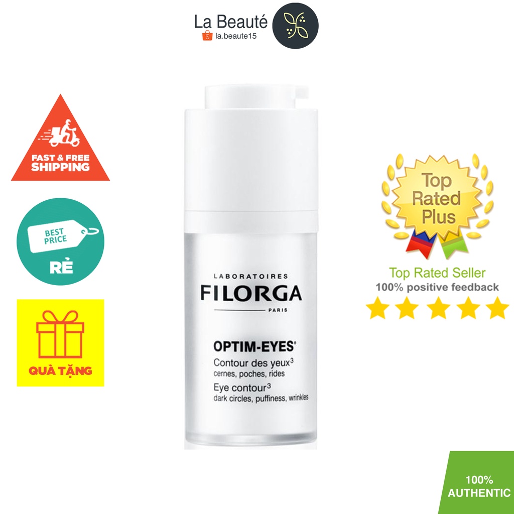 Filorga Optim-Eyes -Kem Dưỡng Ba Tác Động Gồm Giảm Quầng Thâm, Bọng Mắt, Nếp Nhăn 15ml