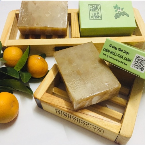 Xà bông sinh dược - Xà phòng nghệ, mướp đắng, sả chanh, tía tô, than tre, chùm ngây, bồ kết  cho face & body