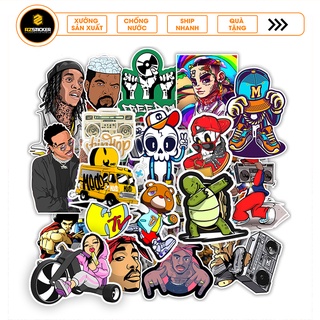 Set Sticker Chủ Đề Hiphop | Sticker Chống Bay Màu, Chống Thấm Nước, Sticker Dán Nón Bảo Hiểm, Sticker Dán Điện Thoại