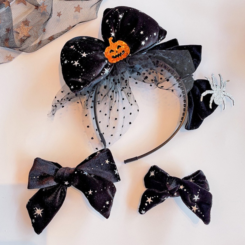 Kẹp Tóc Hình Nón Bí Ngô Halloween