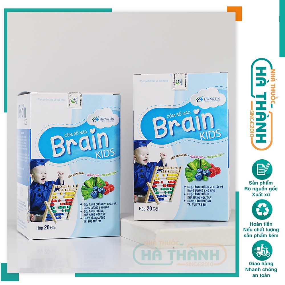 Cốm bổ não cốm trí não cho bé BrainKids g brain hỗ trợ phát triển trí não, tăng khả năng tập trung, tăng cường trí lực