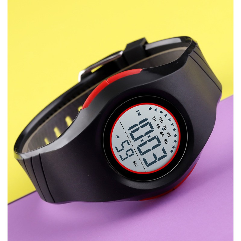 Đồng Hồ Điện Tử SKMEI Bấm Giờ/Báo Thức/Hiển Thị Tuần Dây Đeo PU Phong Cách Thể Thao Cho Bé | BigBuy360 - bigbuy360.vn