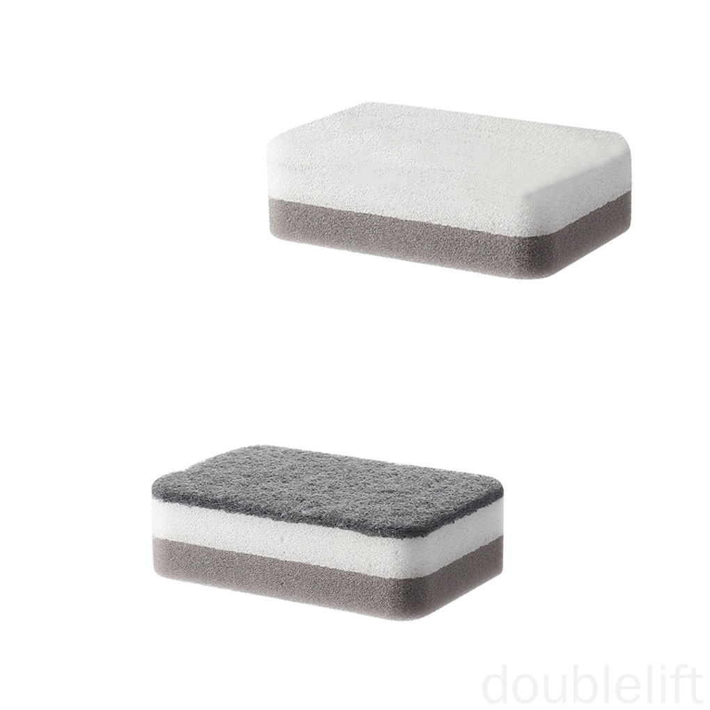 Set 5 miếng rửa chén hai mặt làm từ xốp không làm trầy xước cốc thủy tinh chùi rửa sạch cho nhà bếp