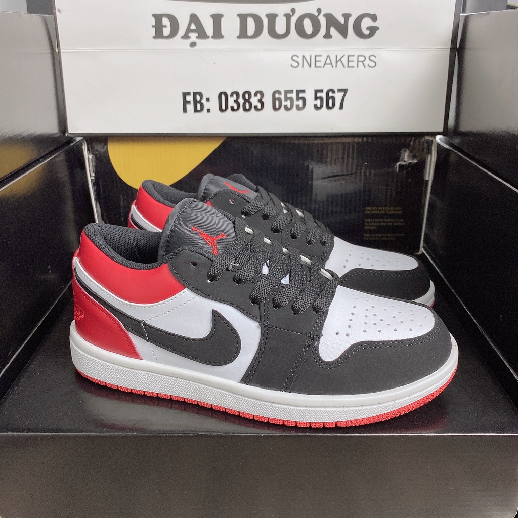 Giày jordan 1 cổ thấp hàng cao cấp jd1 các màu đen trắng low bản đẹp full size 36-43 hot hit 2021