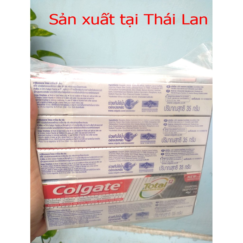 Hàng khuyến mãi ! Kem đánh răng Colgate Total than hoạt tính 35g