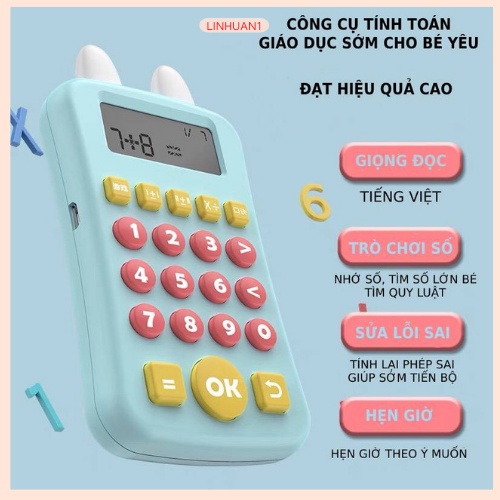 Máy tính cầm tay luyện tập toán công cụ giáo dục sớm cho bé
