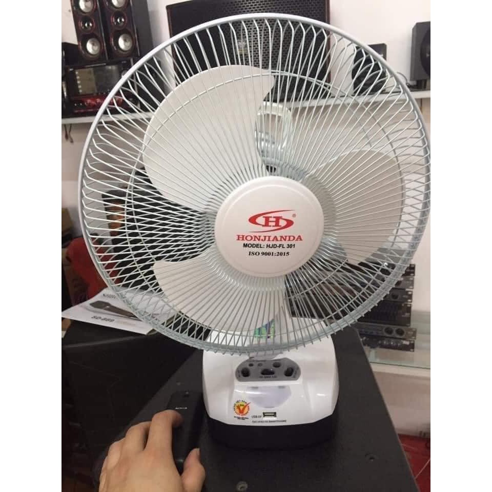 Quạt tích điện Honjianda 2 ắc quy