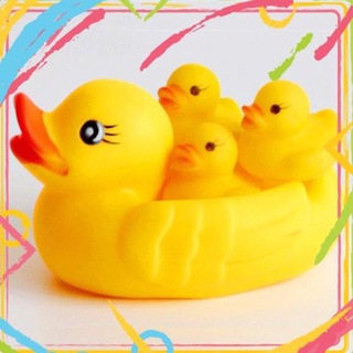 🐤Vịt Thả Hồ Bơi🐤 Set 4 Vịt Mẹ Và Vịt Con Thả Hồ Bơi Cho Bé - Hàng Cam Kết 100% Về Chất Lượng